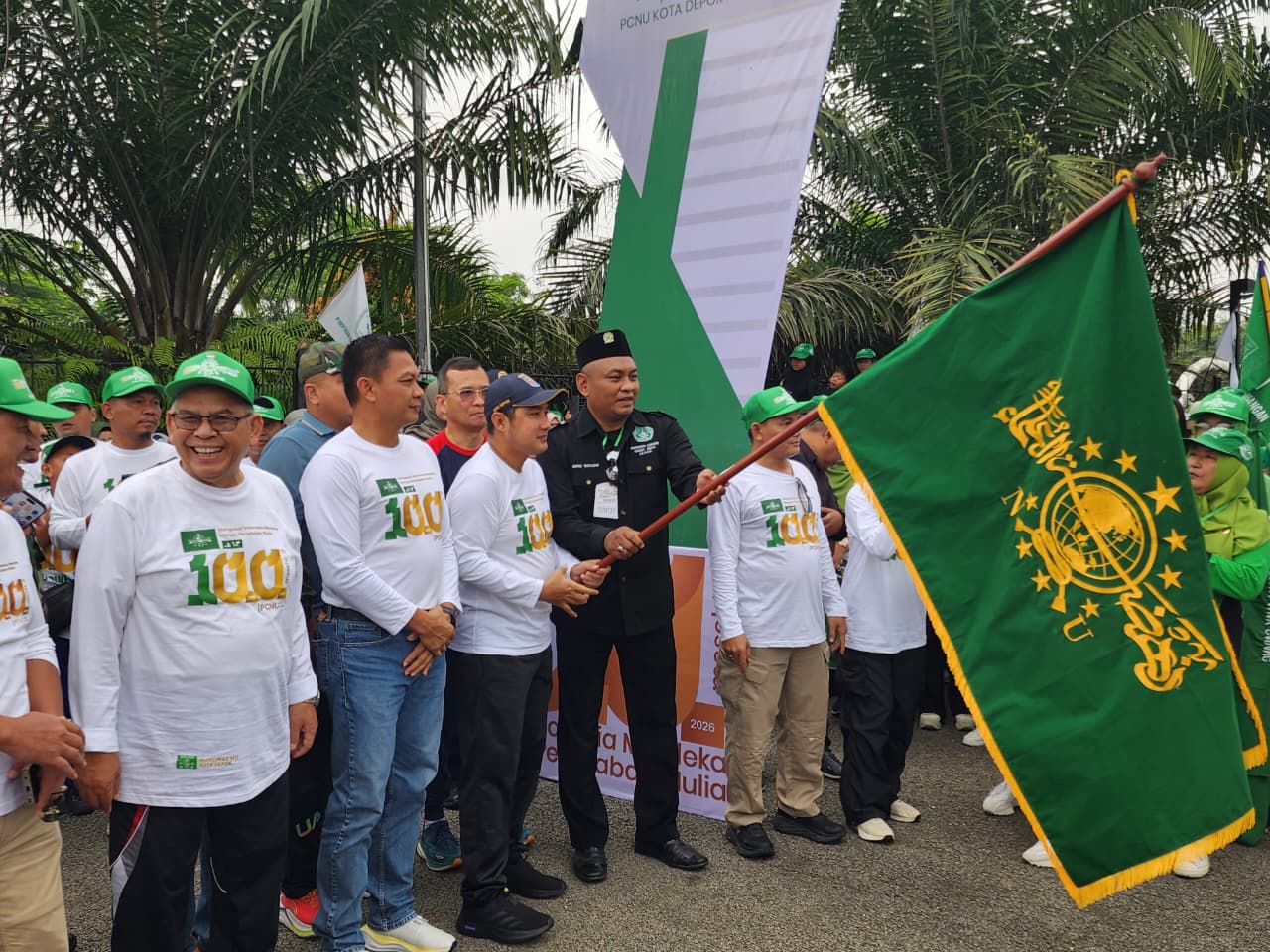 Ribuan Massa Padati Jalan Santai Kebangsaan PCNU Kota Depok